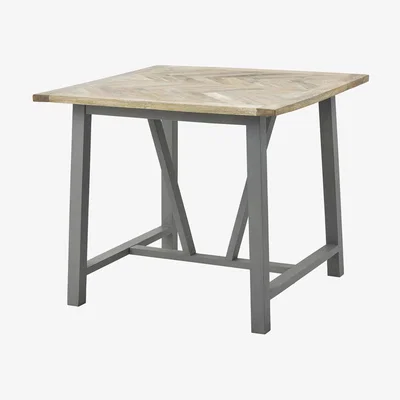 Olivia's Hill Interiors Nordic Collection Square Dining Table in Grey