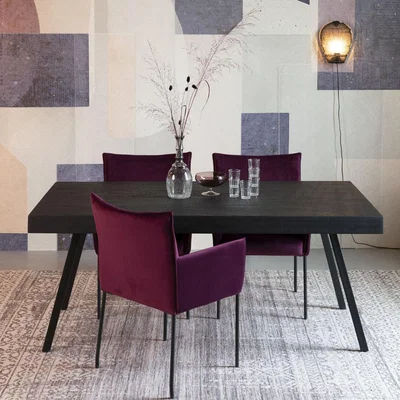 Olivia's Olivia's Nordic Living Collection - Sverre Dining Table in Black / Medium - 180x90cm
