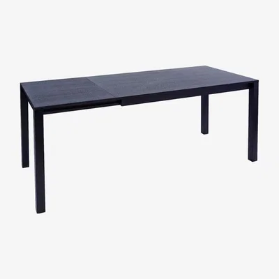 Olivia's Gillmore Cordoba Extending Black Stained Oak Rectangular 6 - 8 Seater Dining Table