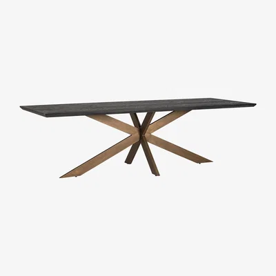 Olivia's Richmond Blackbone Brass Dining Table / Large