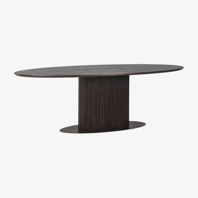 Olivia's Richmond Luxor Oval Dining Table in Brown / 235cm