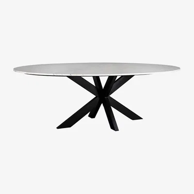 Olivia's Richmond Lexington White Oval 6 - 8 Seater Dining Table