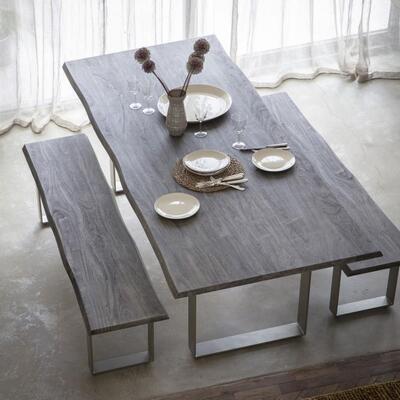 Olivia's Gallery Direct Huntington Large Dining Table Grey