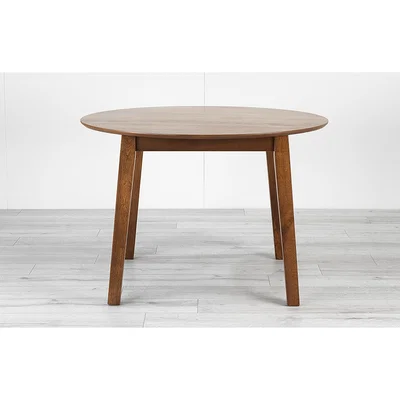 Out & Out Original Clayton - Round Dining Table - 110cm - Walnut