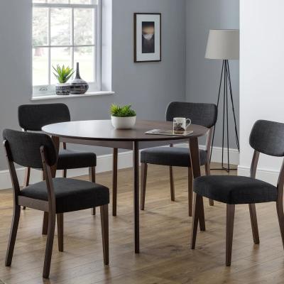 Downtown Julian Bowen Farringdon Circular Table In Walnut