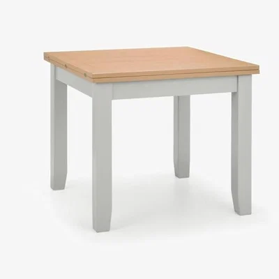 Downtown Julian Bowen Richmond Flip-Top Dining Table - Elephant Grey/Pale Oak, Decor