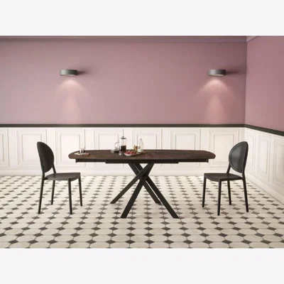 Downtown Akante Kheops Extending Dining Table - Steel, Ceramic