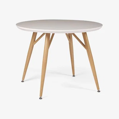 Downtown Centro Round Dining Table - White Gloss
