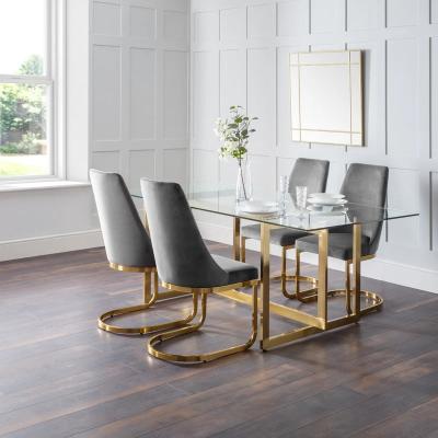 Downtown Julian Bowen Minori Dining Table In Gold