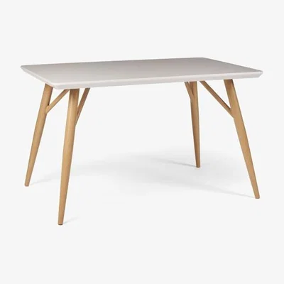 Downtown Centro Fixed Top Dining Table - White