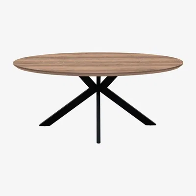 Downtown Downtown Phoenix Oval Table 2.2m - Light Walnut