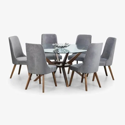 Downtown Julian Bowen Chelsea Large 140cm Round Glass Table