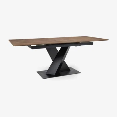 Downtown Baltimore Extending Table Light Walnut