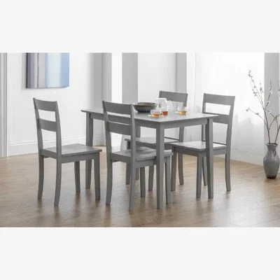 Downtown Julian Bowen Kobe Compact Rectangular Table - Torino Grey