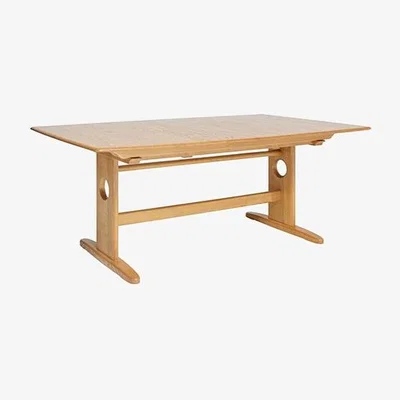 Downtown Ercol Windsor Large Extending Pedestal Dining Table