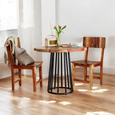 OAT Home Westport Wooden Round 90cm Dining Table