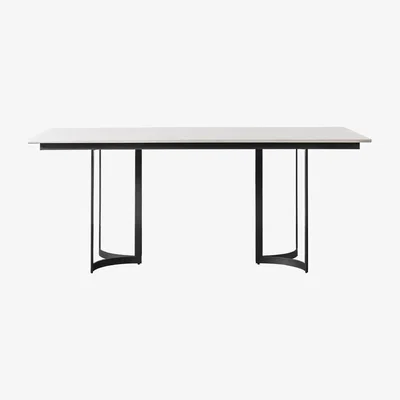 Perch and Parrow Orly Dining Table in Black