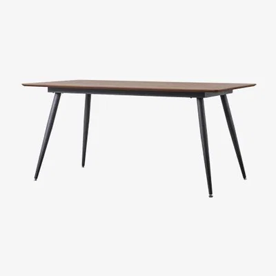 Perch and Parrow Round-Up Rectangle Dining Table in Walnut