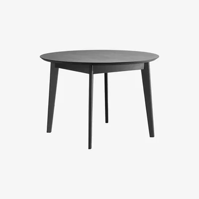 Perch and Parrow Travis Round Dining Table in Black