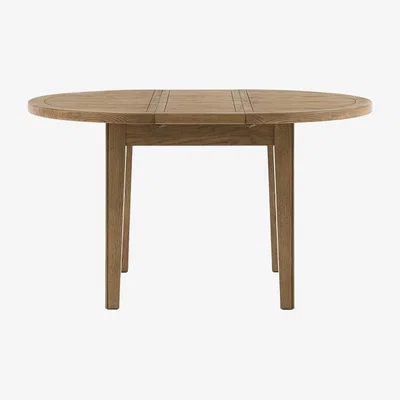 Perch and Parrow Grain Round Extendable Dining Table