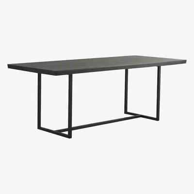 Perch and Parrow Travis Dining Table in Black