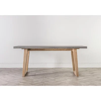 Perch and Parrow Payne Outdoor Concrete Dining Table in Grey