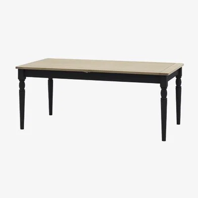 Perch and Parrow Harvest Extendable Dining Table in Meteor