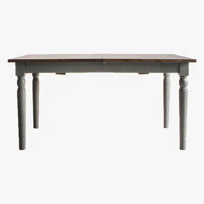 Perch and Parrow Cooper Oak Extendable Dining Table in Storm Grey