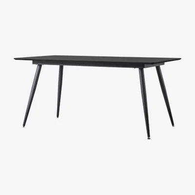 Perch and Parrow Round-Up Rectangle Dining Table in Black