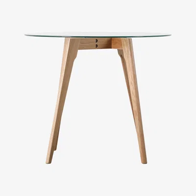 Perch and Parrow Stalwart Round Dining Table in Oak