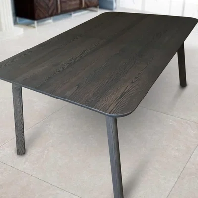 Quatropi Large ExDisplay 1600 Luxury Rectangular Dining Table Solid Brown Ash