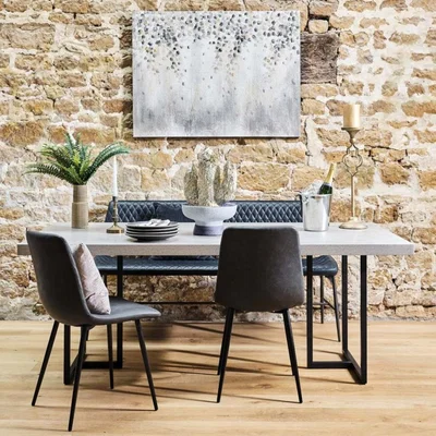 The Range Toledo Dining Table - Grey / 200cm