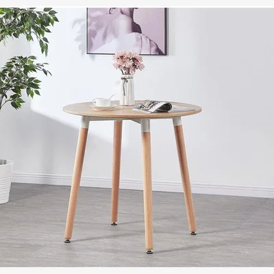 The Range Lorenzo Round Dining Table Single - Oak