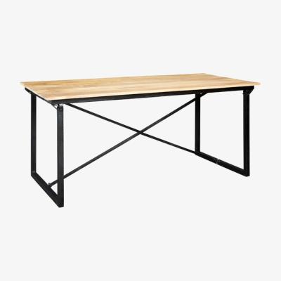 The Range Upcycled Industrial Vintage Mintis Dining Table 6 ft - Light Wood