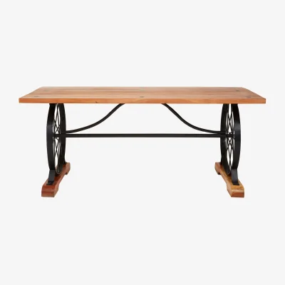 The Range Nandri Acacia Wood Dining Table - Brown