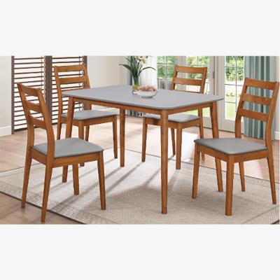 The Range Lynton Rectangular Walnut Wood Kitchen Dining Table - Walnut
