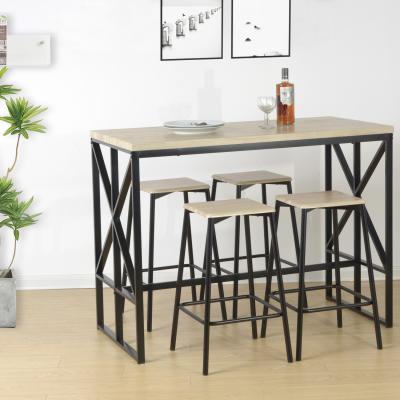 The Range Bar Set 5pcs Breakfast With Stools  - Oak