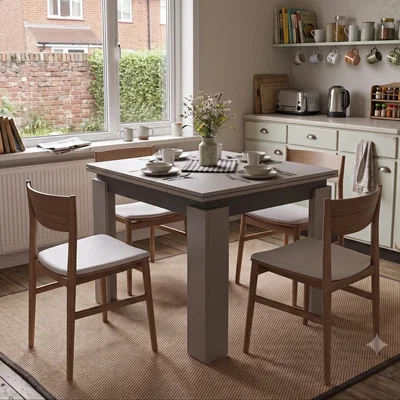 The Range Dining table Shefa Line Family 90-150 Grey - Anthracite - Grey - Anthracite