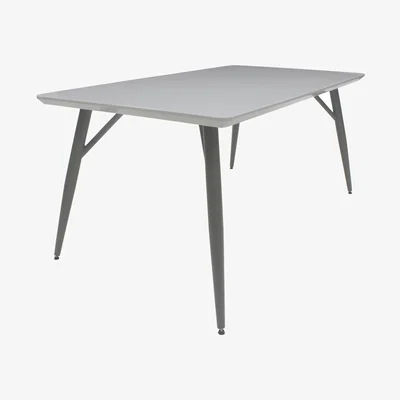The Range Logan Rectangular Table  - Light Grey / 170cm