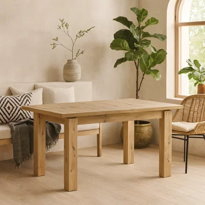 The Range Faro 8-Seater Extendable Dining Table, Artisan Oak Effect - Natural