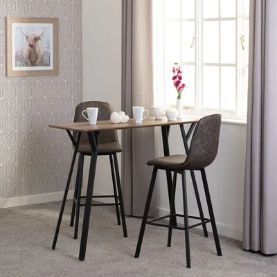The Range Quebec Bar Table  - Medium Oak
