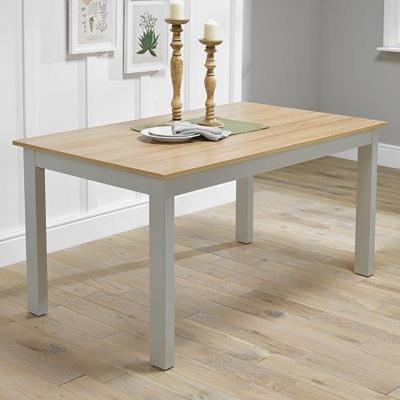 The Range Burton Dining Table - Grey/Oak