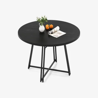 The Range Mid Century Modern Diner Table - Black