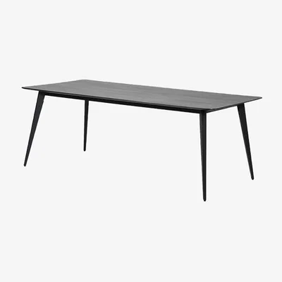 Rockett St George Modern Black Dining Table