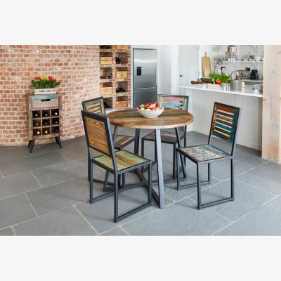 The Range Urban Chic Round Dining Table  100cm diameter - Multiple colours in the timber