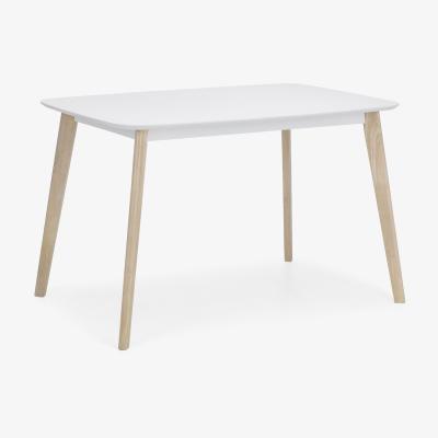 The Range Casa Rectangular Dining Table - White & Limed Oak