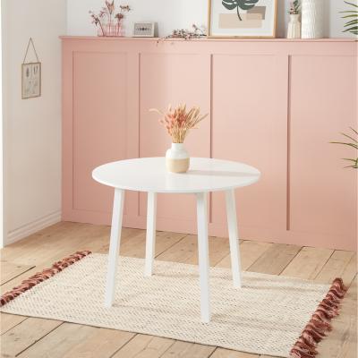 The Range Pickworth Round Dining Table - White