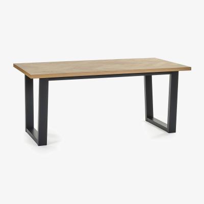 The Range Hilton Dining Table - White & Oak Veneer