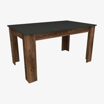 The Range Pisa 145 cm 4 Person Dining Table - Light Walnut - Anthracite