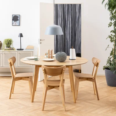The Range Furniture To Go Roxby Round Dining Table - Oak / 140cm